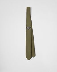 Prada - Krawatte Aus Gabardine Re-Nylon - Lyst