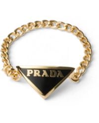 Prada - Enameled Metal Ring - Lyst
