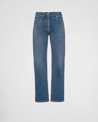 Prada - Five Pocket Jeans In Organic Denim - Lyst