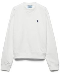 Prada - Crew-Neck Cotton Sweatshirt - Lyst