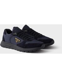 Prada - Prax 2.0 Re-Nylon And Suede Sneakers - Lyst