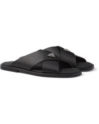 Prada - Leather Sandals - Lyst