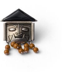 Prada - Metal And Enamel Earring - Lyst