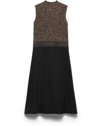 Prada - Shetland Wool And Cashmere Dress - Lyst
