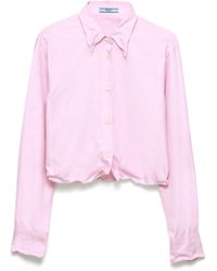 Prada - Oxford Cotton Shirt - Lyst