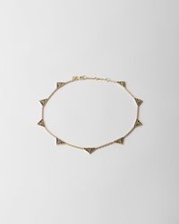 Prada - Enameled Metal Necklace - Lyst