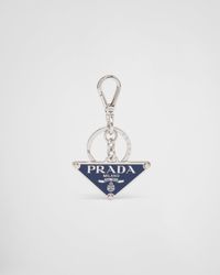 Prada - Metal Keychain - Lyst