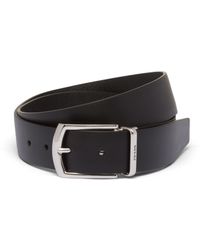 Prada - Reversible Saffiano And Leather Belt - Lyst