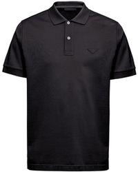 Prada - Logo-Badge Slim-Fit Cotton-Piqué Polo Shirt Xxxl - Lyst