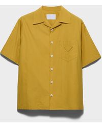 Prada - Bowling-Hemd Aus Baumwolle - Lyst