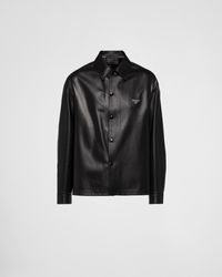 Prada - Hemd Aus Nappa-Leder - Lyst