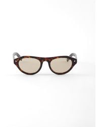 Prada - Sunglasses With The Iconic Metal Plaque - Lyst
