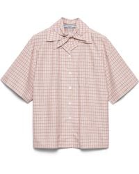 Prada - Madras Fabric Bowling Shirt - Lyst