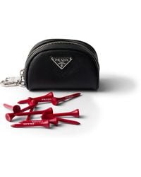 Prada - Saffiano Leather Golf Tee Case - Lyst
