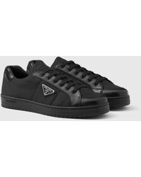 Prada - Downtown Nappa Leather And Re-nylon Sneakers - Lyst