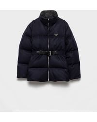 Prada - Doudoune En Loden - Lyst