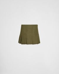 Prada - Technical Canvas Miniskirt - Lyst