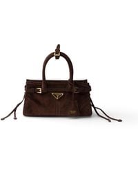 Prada - Bonnie Suede Mini Handbag - Lyst