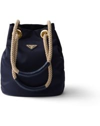 Prada - Bolso Saco Mariner De Re-Nylon Pequeño, Mujer - Lyst