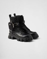 Prada - Stivaletti Monolith - Lyst