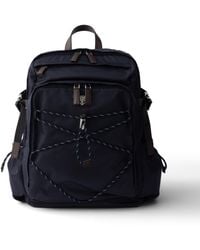 Prada - Speedrock Re-Nylon And Leather Backpack - Lyst