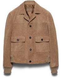 Prada - Suede Jacket - Lyst