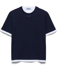 Prada - Chemise À Logo - Lyst