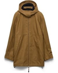 Prada - Mélange Hopsack Wool Jacket - Lyst