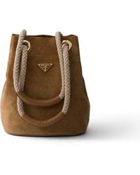 Prada - Bolso Saco Mariner De Ante Pequeño, Mujer - Lyst