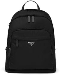 Prada - Re-Nylon Rucksack Mit Logo - Lyst