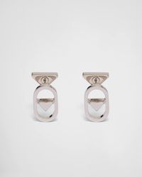 Prada - Metal Earrings - Lyst