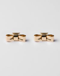Prada - Eternal Bow Earrings - Lyst