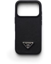 Prada - Saffiano Leather Case For Iphone 17 Pro - Lyst