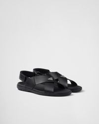 Prada - Sandali Vit Sport - Lyst