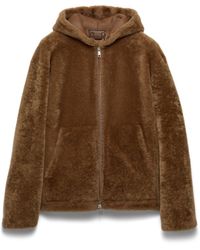 Prada - Veste En Peau De Mouton, Homme, Taille - Lyst