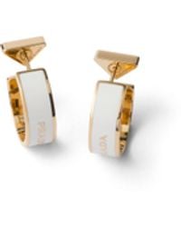 Prada - Metal Earrings - Lyst
