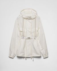 Prada - Cotton-Blend Belted Jacket - Lyst