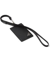 Prada - Saffiano Leather Badge Holder - Lyst