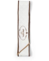 Prada - Schmaler Jacquard-Schal Aus Seiden-Twill Mit Print, Damen - Lyst