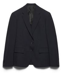Prada - Single-Breasted Wool Jacket - Lyst