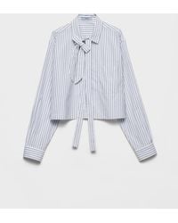 Prada - Striped Cotton Poplin Shirt - Lyst