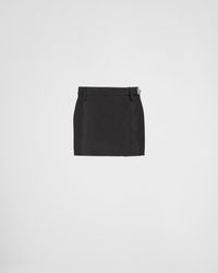 Prada - Kid Mohair Miniskirt - Lyst