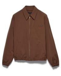 Prada - Zip-Up Bomber Jacket - Lyst