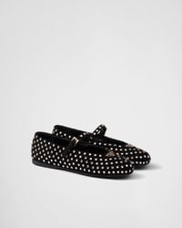Prada - Nappa Leather Ballerinas - Lyst
