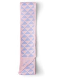 Prada - Printed Silk Tie, Petal/Wisteria - Lyst