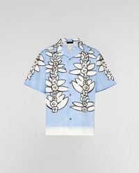 Prada - Water Lily Print Bowling Shirt - Lyst