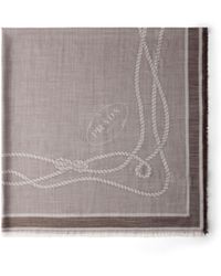 Prada - Silk, Cashmere And Wool Jacquard Shawl - Lyst