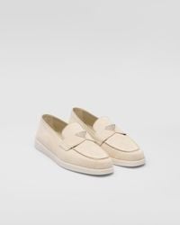 Prada - Loafers Aus Veloursleder - Lyst