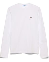 Prada - Cotton Long-Sleeve T-Shirt - Lyst