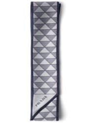 Prada - Jacquard Silk Tie - Lyst
